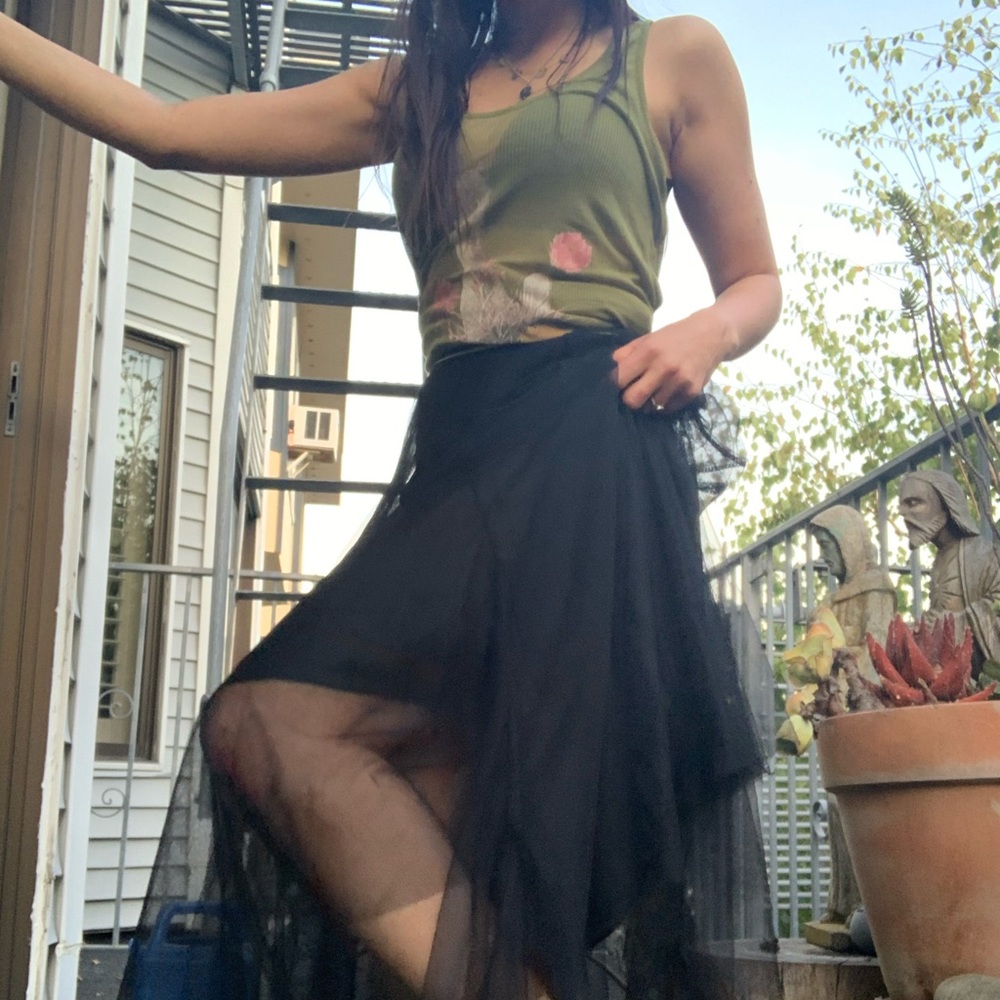 Tulle maxi ballerina Paris bohemian skirt - Picture 10 of 13